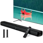 Sound Bar, 60W Sound Bar for Smart TV, 5.0 Bluetooth Soundbar, Wired & Wirele...