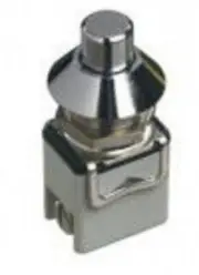 Apem PUSH BUTTON SWITCH 1223MRA 4A Momentary SPST, Screw Terminal, Round BLACK