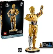 [LEGO] Star Wars C-3PO Droid Figure Building Set for Adults, Collectible Model Kit with a Minifigure and Display Stand for Room or Office Decor, Nostalgic Movie Memorabilia Set for Men & Women 75398