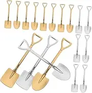 DONFAMDS 20Pcs Dessert Spoons Shovel Shaped Cake Spoons for Tea Ice Chic Portable Spoons for Home Kitchen Use