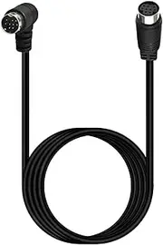 DIN Audio Cable - 70.8 Inch Male to Female Adapter Cable - Plug and Play 9-Pin DIN Cord, Connector Transfer for TV Receiver Monitor VCR