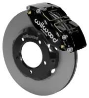 WILWOOD DISC BRAKE KIT,FRONT,61-68 JAGUAR XKE,E-TYPE,11" ROTORS,BLACK CALIPERS (for: Jaguar)