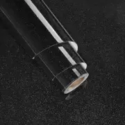 Black Wallpaper Glossy Shiny Black Contact Paper for Countertops Waterproof G...
