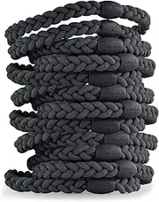 Ryan & Rose - Cutie Bands - Elastic Hair Ties (Black (12 Pack))