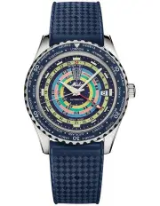 [Mido] Ocean Star Decompression Worldtimer Swiss Automatic Watch in Blue