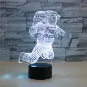 Astronaut Shape 3D Colorful LED Vision Light Table Lamp, Charging Touch Version