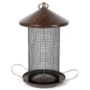 Hanging 12 inch Cherry Woodgrain Finish Heavy Duty Mesh Metal 3 Lb. Bird