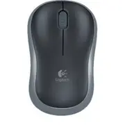 Logitech M185 Mouse - Radio Frequency - USB - Laser - Blue, Black - Wireless - 2.40 GHz - 1000 dpi
