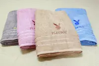 在飛比找Yahoo!奇摩拍賣優惠-【PLAY BOY】playboy素色橫緞浴巾/1入~小日常