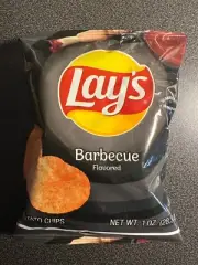 Rare Factory Sealed Empty Lay's Barbecue Flavored Potato Chips Net WT. 1 oz.