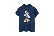 Looney Tunes Mens Rapper Bugs Bunny Cotton T-Shirt (Navy Blue) - UTBI1287