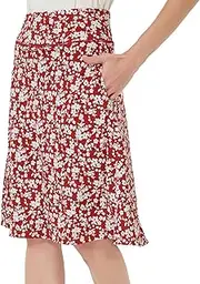 [NOOYME] Midi Skirt for Women Athletic Skorts with 3 Pockets Modest Skirts Active Running Skort