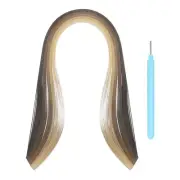 Paper Quilling Strips, 15.4" 3mm with Pen(Brown, 100 Strips)