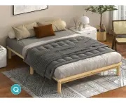 ALFORDSON Bed Frame Wooden Timber Mattress Base Platform Oak - Queen Size