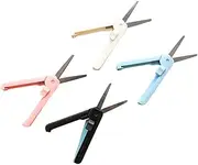 ULDIGI Stainless Steel Portable Scissors Mini Folding Safety Telescopic Cutting Tool for Home Office Outdoor