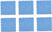 CAXUSD 6pcs Outdoor Non Slip Splicing Floor Pads Durable Safety Cover for Gardens Balconies and Yards Easy to Install Weather Resistant Ground Protection Mat