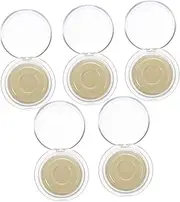 Vaguelly 5pcs Transparent Eyelash Organizer Case Portable Plastic Storage for False Eyelashes for Home Beauty Salon Travel Dating Compact Design with Card Tray