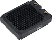 14 Pipe Copper Water Cooling Radiator, Red Fin G1/4 Thread Interface Computer Radiator CPU Water Cooler for 12cm Fan