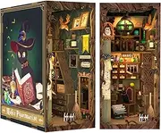 CUTEBEE DIY Book Nook, Miniature Dollhouse Kit 3D Wooden Puzzle Booknook Bookshelf Insert Decor DIY Bookends Model Build-Creativity Kit Book Nook Kits for Adults (Magic Pharmacist)