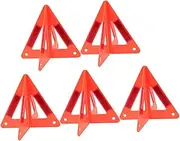 5pcs Car Safety Triangle Warning Rack Reflective Emergency Roadside Warning Signs For Night Driving Accident Reflective Triangle