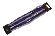 Tiger Smile Glass Bead Elastic Bracelet Pink Purple Blue Item #5