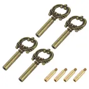 4Pcs Lamp Turn Knob On/Off Extension 51.5mm Length for Lamp Socket, Bronze