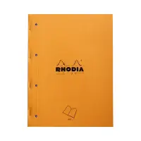 在飛比找博客來優惠-【Rhodia】橘皮側釘式 4邊孔 A4+ 方格內頁_80張