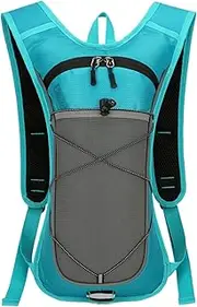 Hydration Backpack Hiking,Water Bladder Backpack - with Reflective Strips Adjustable Shoulders Nylon Lightweight for Hiking Biking Travel Motorcycle