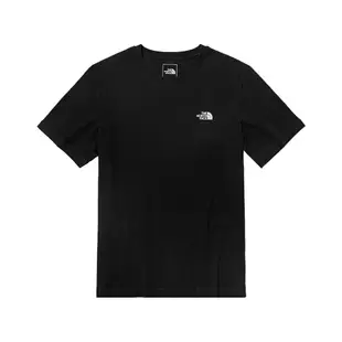 The North Face北面男款黑色吸濕排汗胸前LOGO短袖T恤｜7WCJJK3