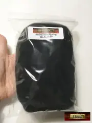 HR080-030 MOREZMORE BLACK 30g Ounce 1oz Merino Needle Felting Wool Roving