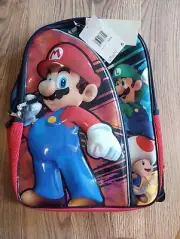 15" Bioworld Nike Jordan Super Mario Bros Backpack Bookbag 3D? New W/ Tags 2022