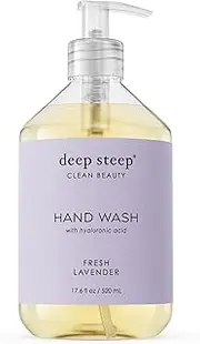 Deep Steep Deep Steep Argan Oil Liquid Hand Wash, Fresh Lavender, 17.6 Ounce,
