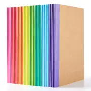 32 Pack Composition Notebooks Bulk, Kraft Cover Lined Blank College Ruled Com...