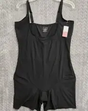 Shape by Cacique Open Bust Thigh Shaper (Level 2) Black Size 26/28 *NWT*
