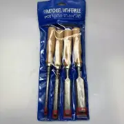 4x Wood Carving Hand Half-round Chisel Firmer Gouge Set Steel Woodworking Tool⌥