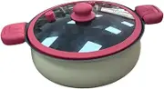 Leefasy Soup Pot Hot Pot Pasta Instant Noodle Pot with Cover Micro Pressure Stockpot