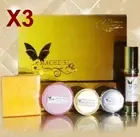 3X Mache're Gold Set Whitening Cream Perfect Brightening Smooth Face Skin Care