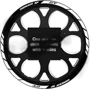 TRACER900 Reflective Motorcycle Accessories Wheel Stickers Hub Decals Rim Stripe Tape for Tracer 900 GT Tracer 9 GT (Color : A33)
