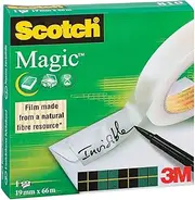Scotch Magic Tape, 1 Roll, 19 mm x 66 m - General Purpose Sticky Tape for Document Repair, Labelling & Sealing