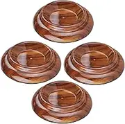 Veemoon 4pcs Non Slip Piano Foot Pads Protective Mats for Hardwood Floors Reliable Piano Floor Mats to Prevent Sliding for Long Term Use and Present Giving
