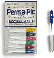 Perma Pic Original Reusable Toothpicks (6-Pack) - Flossing Alternative, Portable & Travel-Ready, Easy Clean, Durable Picks for Oral Hygiene on-The-Go