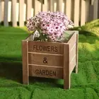 Wooden Boxes Planter Plant Container Creative Rustic Centerpiece Decorative