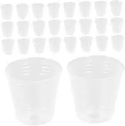 COOPHYA Set of 50 Plant Pots Plastic Breathing Containers for Nursery for Orchids Decorative Easy to Clean
