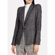 Veronica Beard Brock Plaid Dickey Blazer size 8