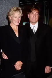 Glenn Close and guest during "Saturday Night Live" 25th Anniversar- Old Photo