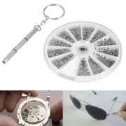 600pcs NEW Tiny Clock Watch Screws/Screwdriver For Small Eye Glasses Repair Tool