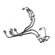 1Set Fuel Injector Lines with Line Clamps for 3.9L 4BT Engine