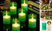 6Pack Flickering Flameless Candles with Timer, LED Candles Battery Powered,