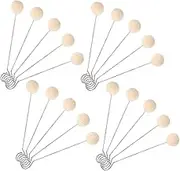 LIFKOME 40Pcs Wool Daubers for Leather Dyeing Durable Wool Balls Applicator for DIY Crafting Staining for Even Dye Distribution Leather Edges