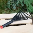Grass Leaf Rake Durable Comfortable Grip Reusable Lawn Rake Practical